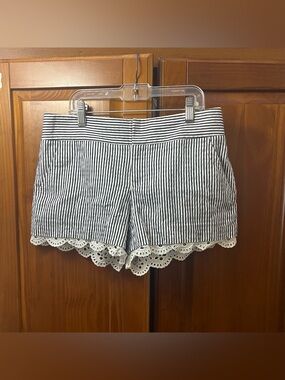 Black & White Stripe Shorts